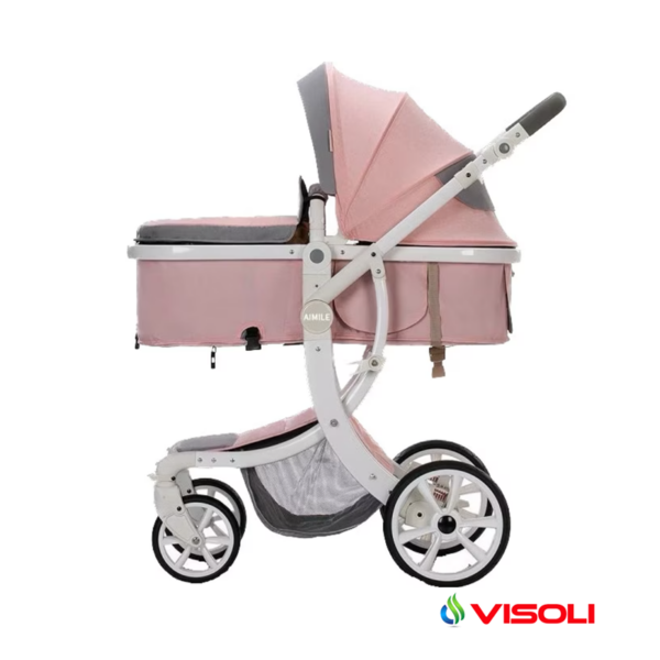 Carucior de copii 2 in 1 Visoli® pink 4