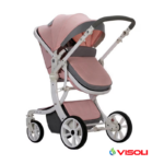 Carucior de copii 3 in 1 Visoli Pink